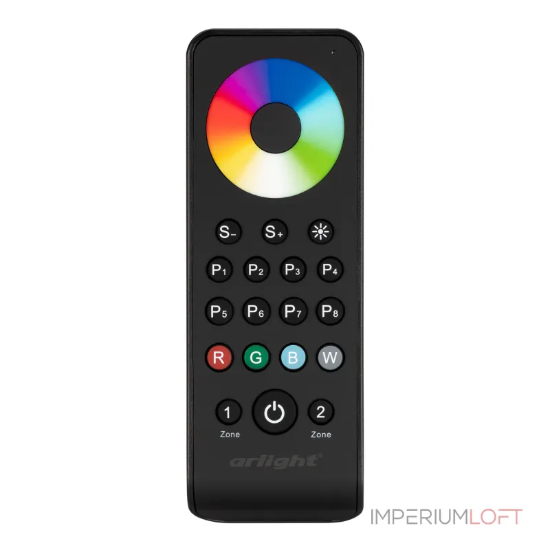Arlight Пульт SMART-R43-RGBW Black 2 зоны 2.4G IP20 031938