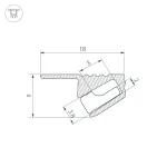 Arlight Профиль SL-MINI-SHELF-H9-2000 ANOD СHAMPAGNE Алюминий 038208