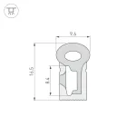 Arlight Силиконовый профиль WPH-FLEX-0817-SIDE-S8-20м WHITE Силикон 041088