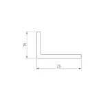 Arlight Уголок ARH-W25х15х2-2000 ANOD Алюминий 053358
