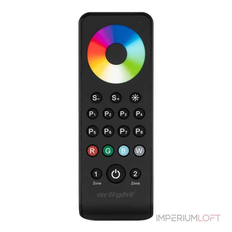 Arlight Пульт SMART-R43-RGBW Black 2 зоны 2.4G IP20 031938