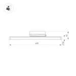 Arlight Светильник LGD-TUBE-TURN-4TR-L600-20Вт Day4000 BK 180 deg 230В IP20 036297(1)