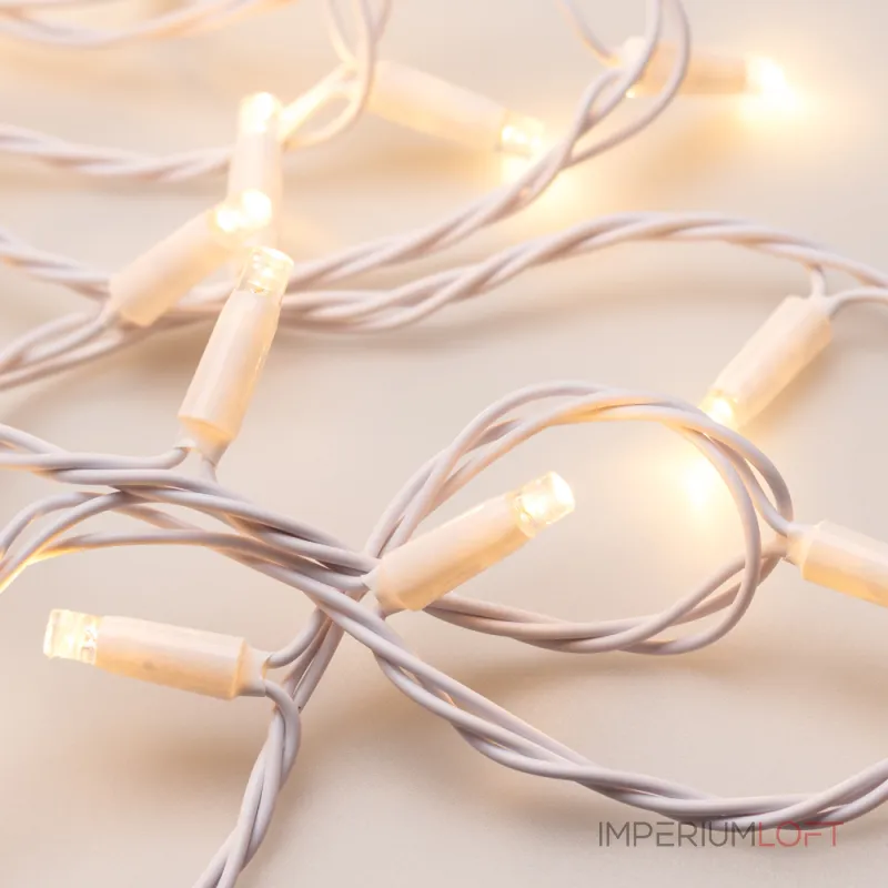 Arlight Светодиодная гирлянда ARD-STRING-CLASSIC-10000-WHITE-100LED-STD WARM 230В 7Вт Ardecoled IP65 025809