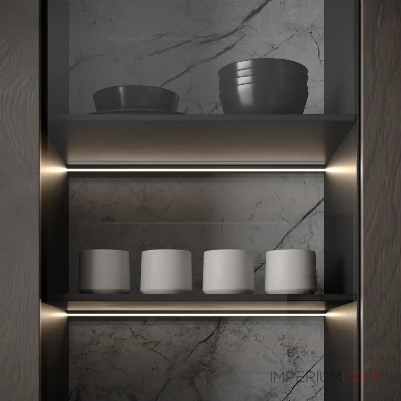 Arlight Профиль SL-MINI-SHELF-H9-2000 ANOD СHAMPAGNE Алюминий 038208