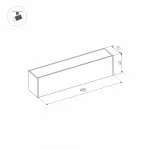 Arlight Светильник MAG-FLAT-45-L405-12Вт Warm3000 BK 100 deg 24В DALI IP20 046580