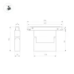 Arlight Светильник MAG-ORIENT-LASER-FOLD-S195-6Вт Warm3000 WH 30 deg 48В IP20 035862