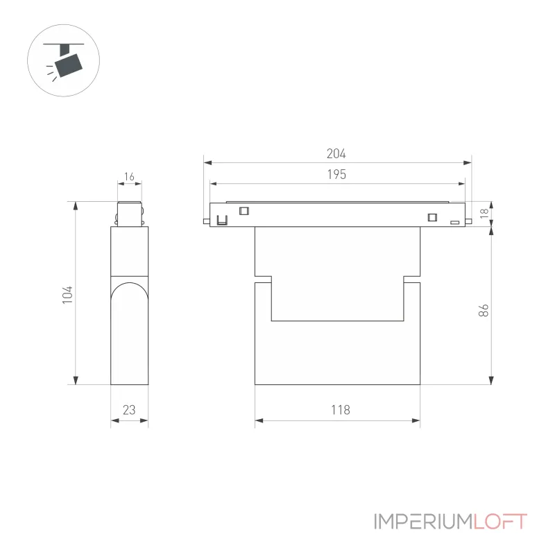 Arlight Светильник MAG-ORIENT-LASER-FOLD-S195-6Вт Warm3000 WH 30 deg 48В IP20 035862 Arlight Светильник MAG-ORIENT-LASER-FOLD-S195-6Вт Warm3000 WH 30 deg 48В IP20 035862