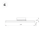 Arlight Светильник LGD-TUBE-TURN-4TR-L600-20Вт Day4000 BK 180 deg 230В IP20 036297(1)