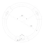 Arlight Светильник IM-RONDO-EMERGENCY-3H-R350-33Вт Warm3000 BK 120 deg 230В IP40 041069