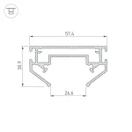 Arlight Профиль-держатель MAG-STRETCH-ORIENT-2620-2000 Алюминий 039173