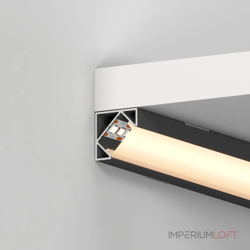Arlight Профиль SL-KANT-H18-2000 BLACK Алюминий 049430