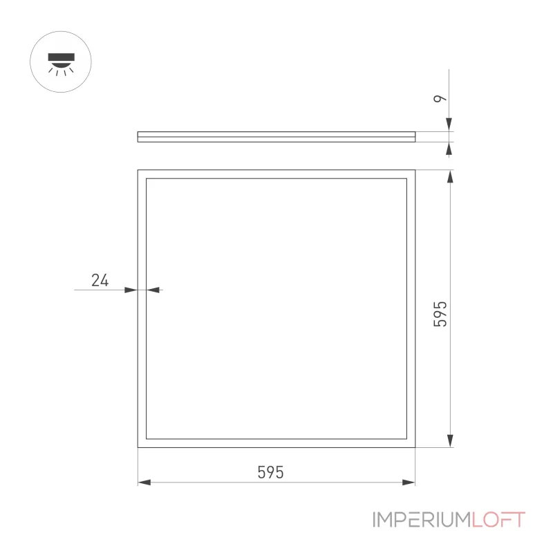 Arlight Светильник DL-INTENSO-S600x600-40Вт Day4000 WH 120 deg 230В IP20 038429 Arlight Светильник DL-INTENSO-S600x600-40Вт Day4000 WH 120 deg 230В IP20 038429