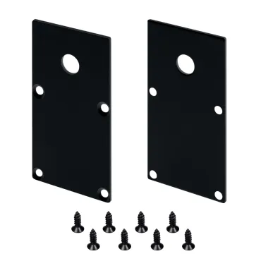 Заглушка LINE-S-3667 BLACK с отверстием Arlight Металл 042915