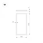Arlight Светильник DL-INTENSO-S600x1200-60Вт Day4000 WH 120 deg CRI90 230В IP40 043580