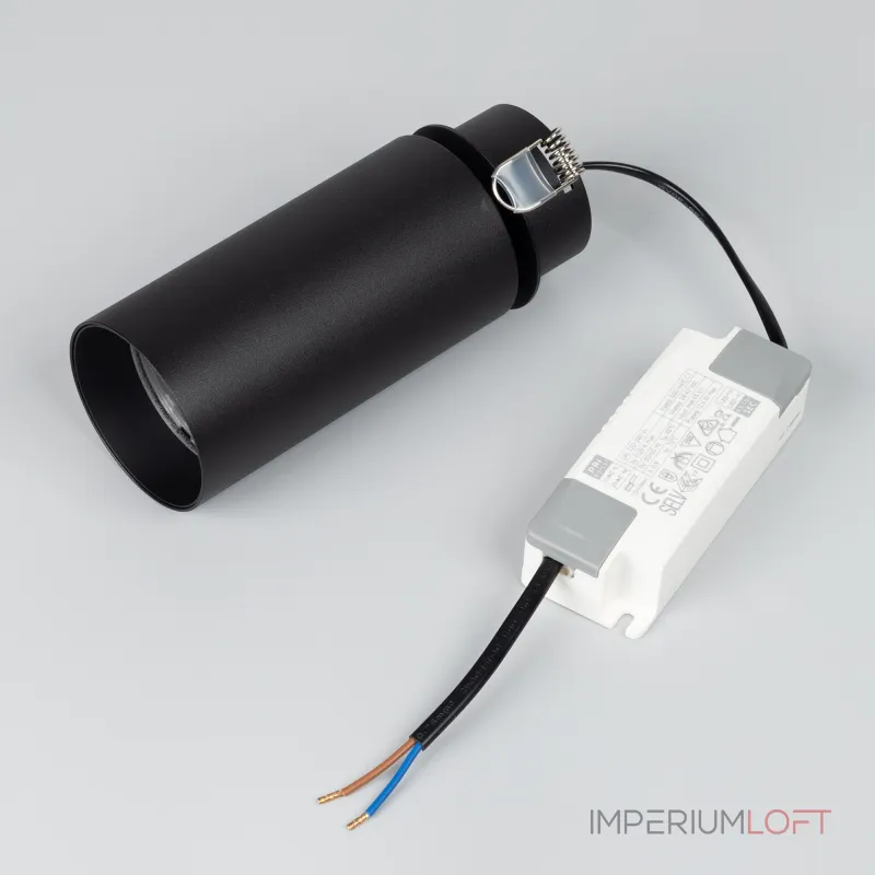 Arlight Светильник SP-GABI-BUILT-FLAP-R60-12Вт Warm3000 BK 60 deg 230В IP40 052359