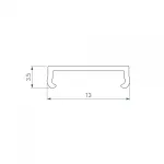 Экран PLINTUS-H73-F-2000 Opal Arlight 043594