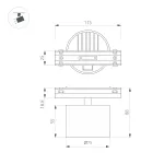 Светильник MAG-VIBE-POINT-R75-10Вт Day4000-MIX BK 24 deg 48В TUYA Arlight IP20 044816