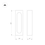 Arlight Светильник LGD-MUSE-BOLL-H650-12Вт Warm3000 DG 296 deg 230В IP65 037524