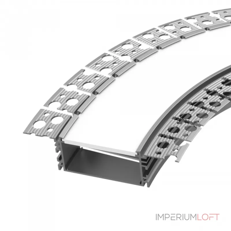 Arlight Профиль FANTOM-BENT-W49-SIDE-2000 ANOD Алюминий 046423