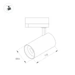 Arlight Светильник LGD-SPOT-2TR-R45-7Вт Warm3000 BR 24 deg 230В IP20 042544
