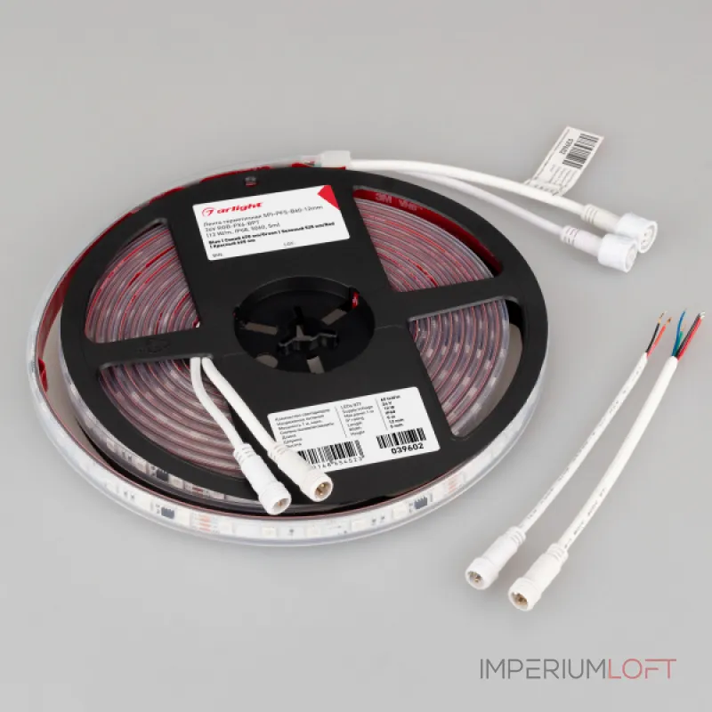 Arlight Лента герметичная SPI-PFS-B60-12mm 24В RGB-PX6-BPT 12 В/м IP68 5060 5м 039602 Arlight Лента герметичная SPI-PFS-B60-12mm 24В RGB-PX6-BPT 12 В/м IP68 5060 5м 039602