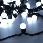 Arlight Светодиодная гирлянда ARD-BALL-CLASSIC-D17.5-10000-BLACK-100LED WHITE 230В 7Вт Ardecoled IP65 025583
