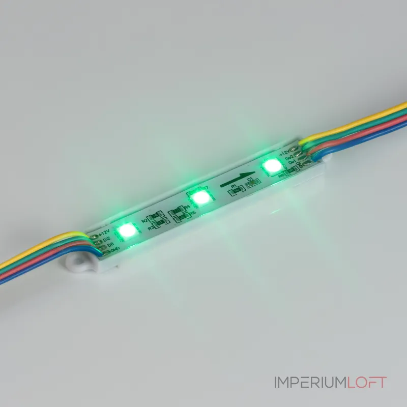 Модуль управляемый SPI-B3 12В RGB-RAM 0.6Вт IP66 120 deg Arlight 036824