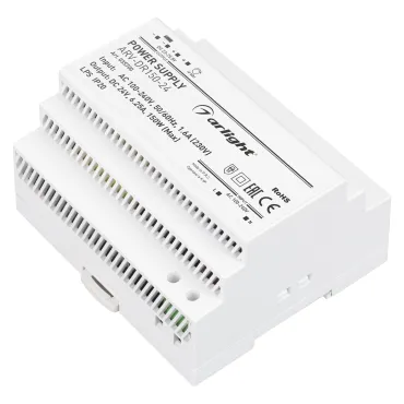 Arlight Блок питания ARV-DR150-24 24В 6.25A 150Вт IP20 DIN-рейка 035700 Arlight Блок питания ARV-DR150-24 24В 6.25A 150Вт IP20 DIN-рейка 035700