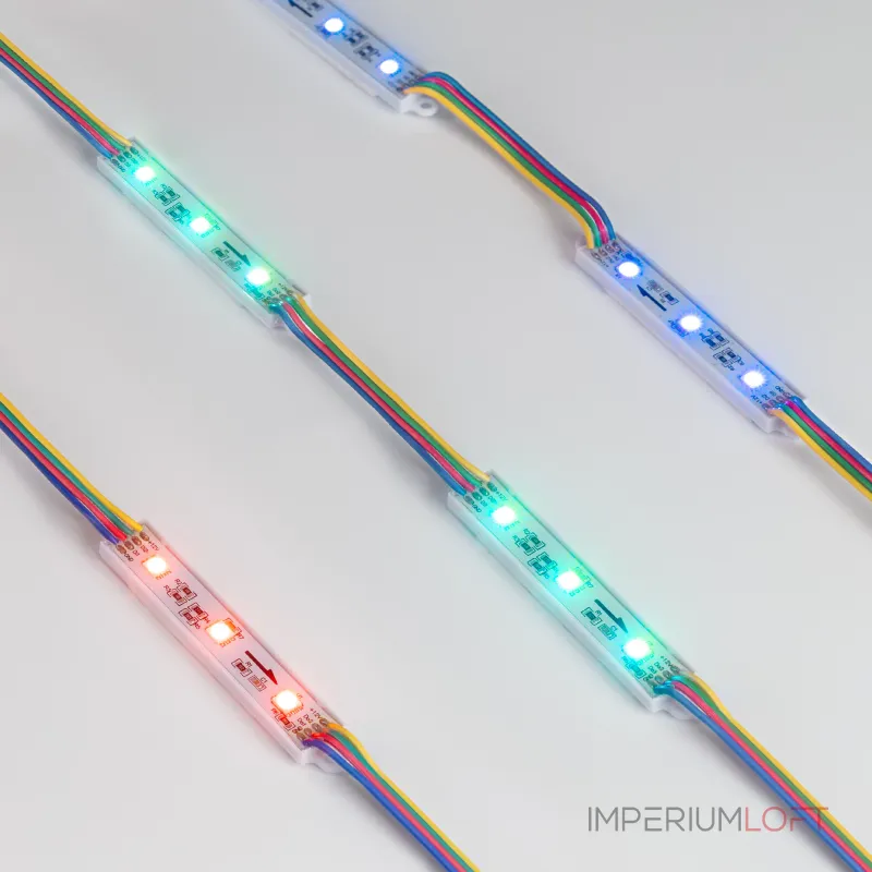 Модуль управляемый SPI-B3 12В RGB-RAM 0.6Вт IP66 120 deg Arlight 036824