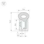 Arlight Силиконовый профиль WPH-FLEX-0817-SIDE-S8-5м WHITE Силикон 040268