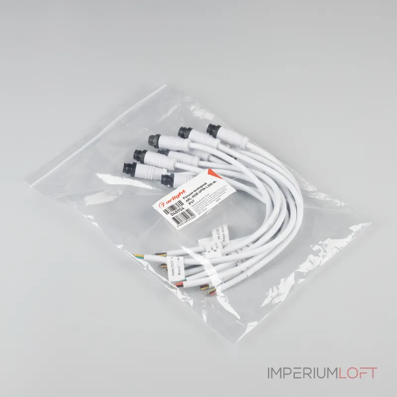 Arlight Разъем выводной ARL-RGB-4PIN-L300-M-IP67 048954