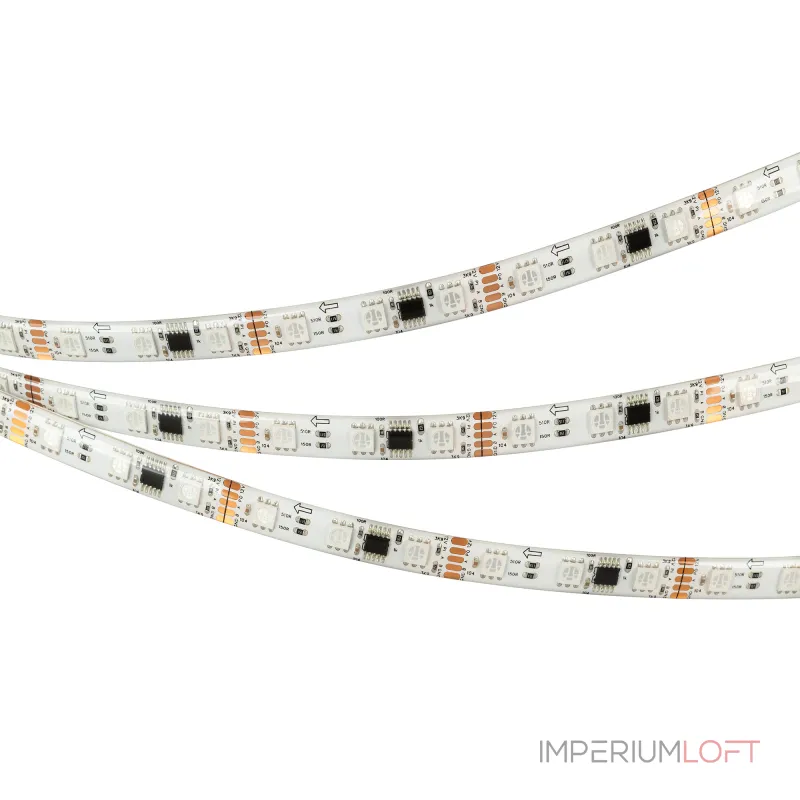 Arlight Лента герметичная DMX-SE-B60-10mm 12В RGB-PX3 14 В/м IP65 5060 5м 039604