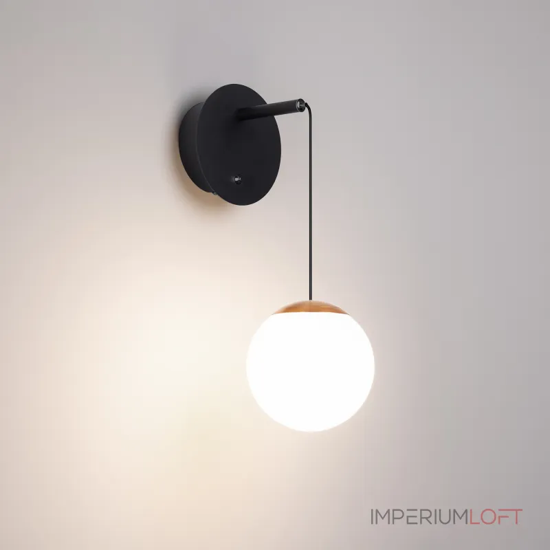 Arlight Светильник SP-BEADS-WALL-HANG-R130-6Вт Day4000 BK-GD 180 deg 230В IP20 037065
