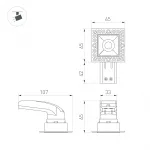 Arlight Светильник MS-RIALTO-TRIMLESS-S40x40-9Вт Day4000 BK 36deg 230В IP20 044687