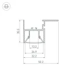 Профиль FOLED-CEIL-SIDE-3000 Arlight Алюминий 044856
