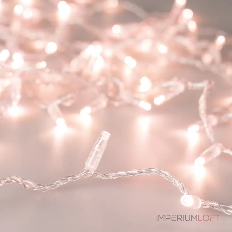 Arlight Светодиодная гирлянда ARD-STRING-CLASSIC-1000-CLEAR-100LED-PULSE Rose Gold 230В 7Вт Ardecoled IP65 031643