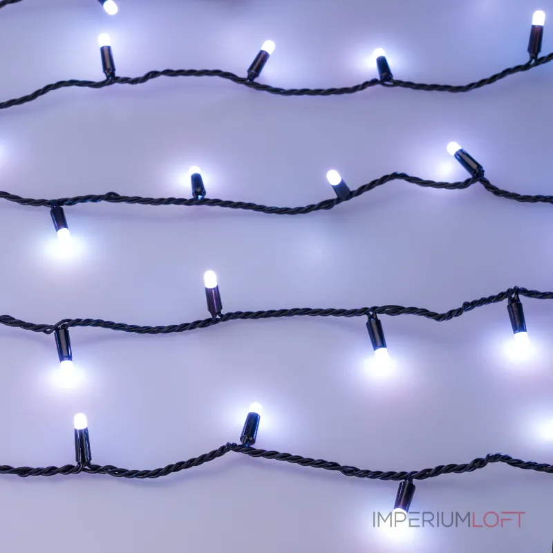 Arlight Светодиодная гирлянда ARD-STRING-CLASSIC-10000-BLACK-95LED-MILK-LIVE RGBW-DMX 24В 10Вт Ardecoled IP65 031747