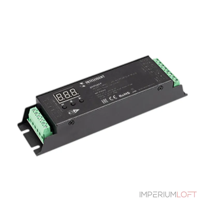 Arlight INTELLIGENT ARLIGHT Декодер SMART-DMX512-305-63-RDM-SUF Black 12-48В 5x4A Terminal IARL IP20 036244