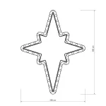 Arlight Фигура ARD-STAR-M3-380x250-36LED Warm 230В 2.5Вт Ardecoled IP65 025314