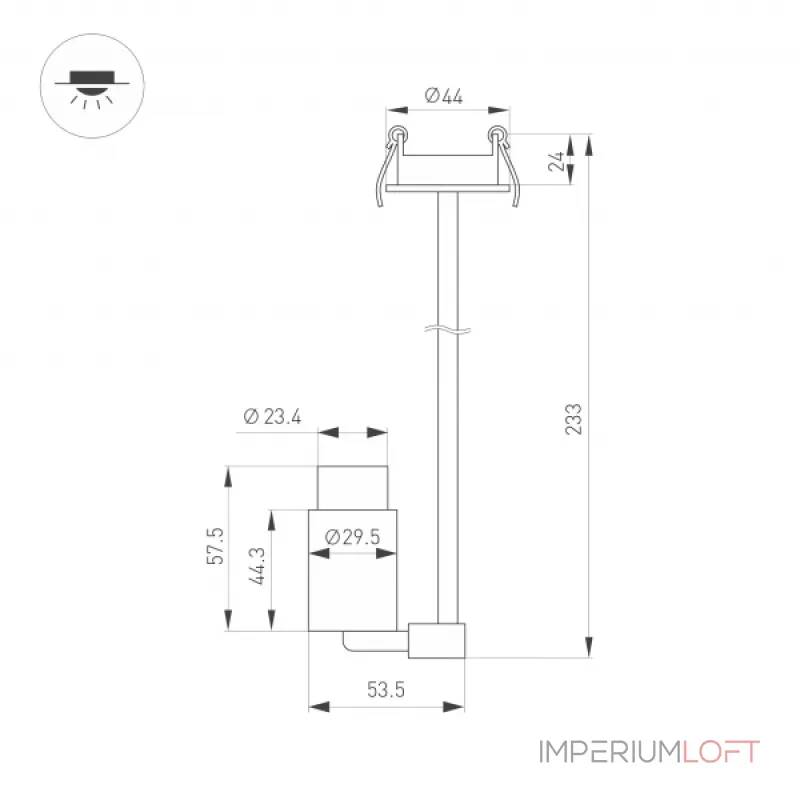 Arlight Светильник ART-NEMO-BUILT-ZOOM-L205-R29.5-2Вт Warm3000 BK 15-45 deg 24В IP20 049779 Arlight Светильник ART-NEMO-BUILT-ZOOM-L205-R29.5-2Вт Warm3000 BK 15-45 deg 24В IP20 049779