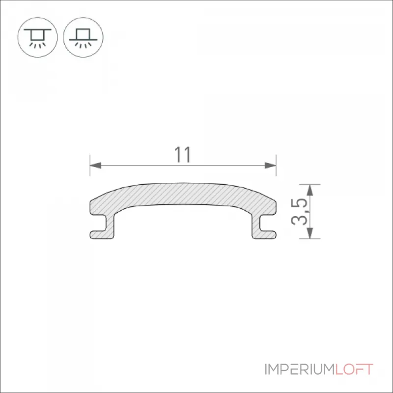 Arlight Экран STRETCH-SHADOW-10м OPAL-PVC A2-CONTOUR-PRO 040644