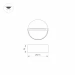 Arlight Светильник LGD-TRACE-R215-8Вт Warm3000 GR 60 deg 230В IP65 029957