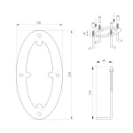 Arlight Светильник LGD-MUSE-BOLL-H1500-18Вт Warm3000 DG 328 deg 230В IP65 035395