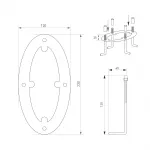 Arlight Светильник LGD-MUSE-BOLL-H2000-18Вт Warm3000 DG 328 deg 230В IP65 037522