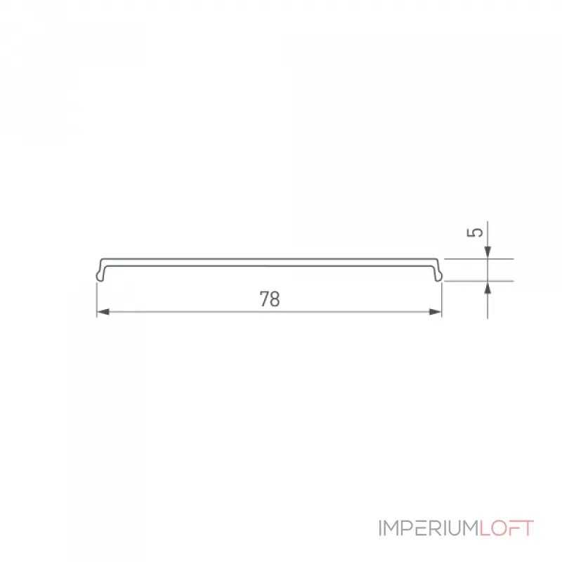 Arlight Экран прозрачный для ALU-POWER-W80N-2000 ANOD 035681