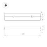 Arlight Светильник MAG-FLAT-FOLD-25-S400-12Вт Day4000 WH 100 deg 24В IP20 050070