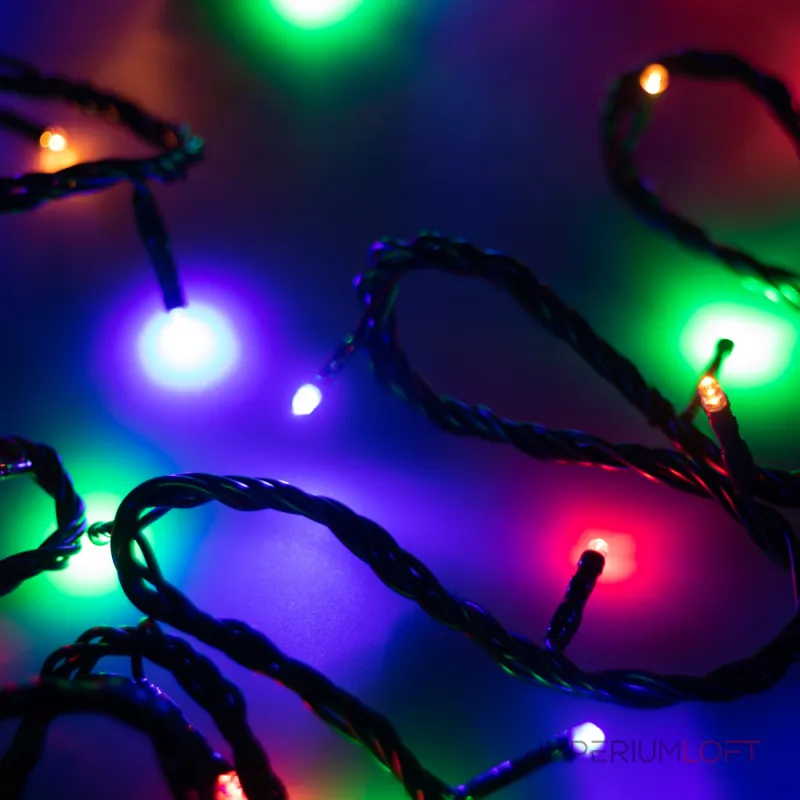 Arlight Светодиодная гирлянда ARD-STRING-HOME-5000-GREEN-50LED-LIVE RGB 230В 3.5Вт Ardecoled IP20 025778