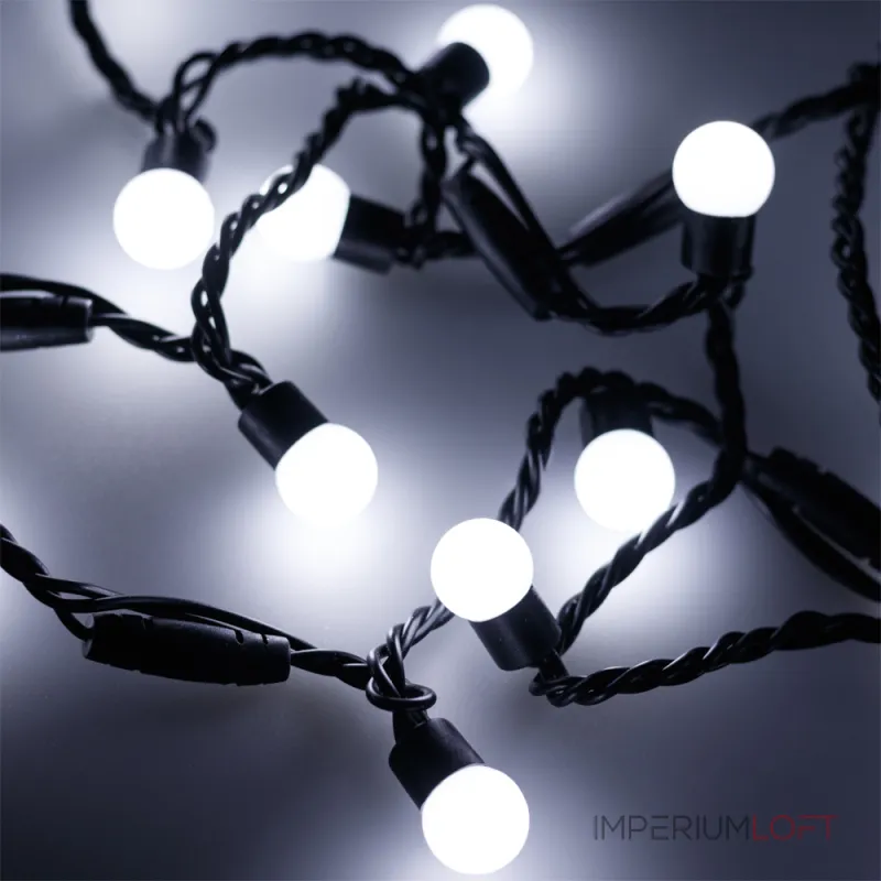 Arlight Светодиодная гирлянда ARD-BALL-CLASSIC-D17.5-10000-BLACK-100LED WHITE 230В 7Вт Ardecoled IP65 025583 Arlight Светодиодная гирлянда ARD-BALL-CLASSIC-D17.5-10000-BLACK-100LED WHITE 230В 7Вт Ardecoled IP65 025583