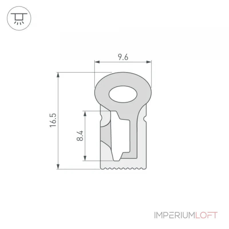 Arlight Силиконовый профиль WPH-FLEX-0817-SIDE-S8-5м WHITE Силикон 040268
