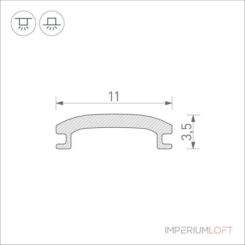 Arlight Экран STRETCH-SHADOW-10м OPAL-PVC A2-CONTOUR-PRO 040644
